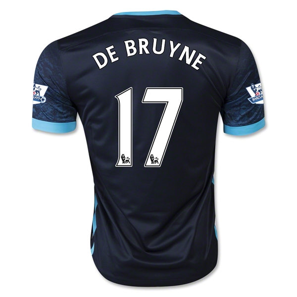 Manchester City 2015-16 DE BRUYNE #17 Away Soccer Jersey